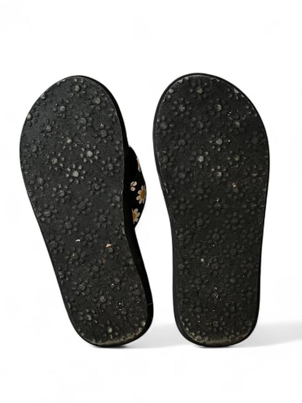 Rocket Dog Black Daisy Print Thong Sandals - Picture 2 of 2